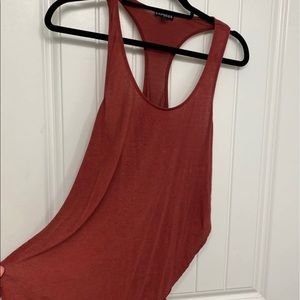 Express Red Flowy Tank Top